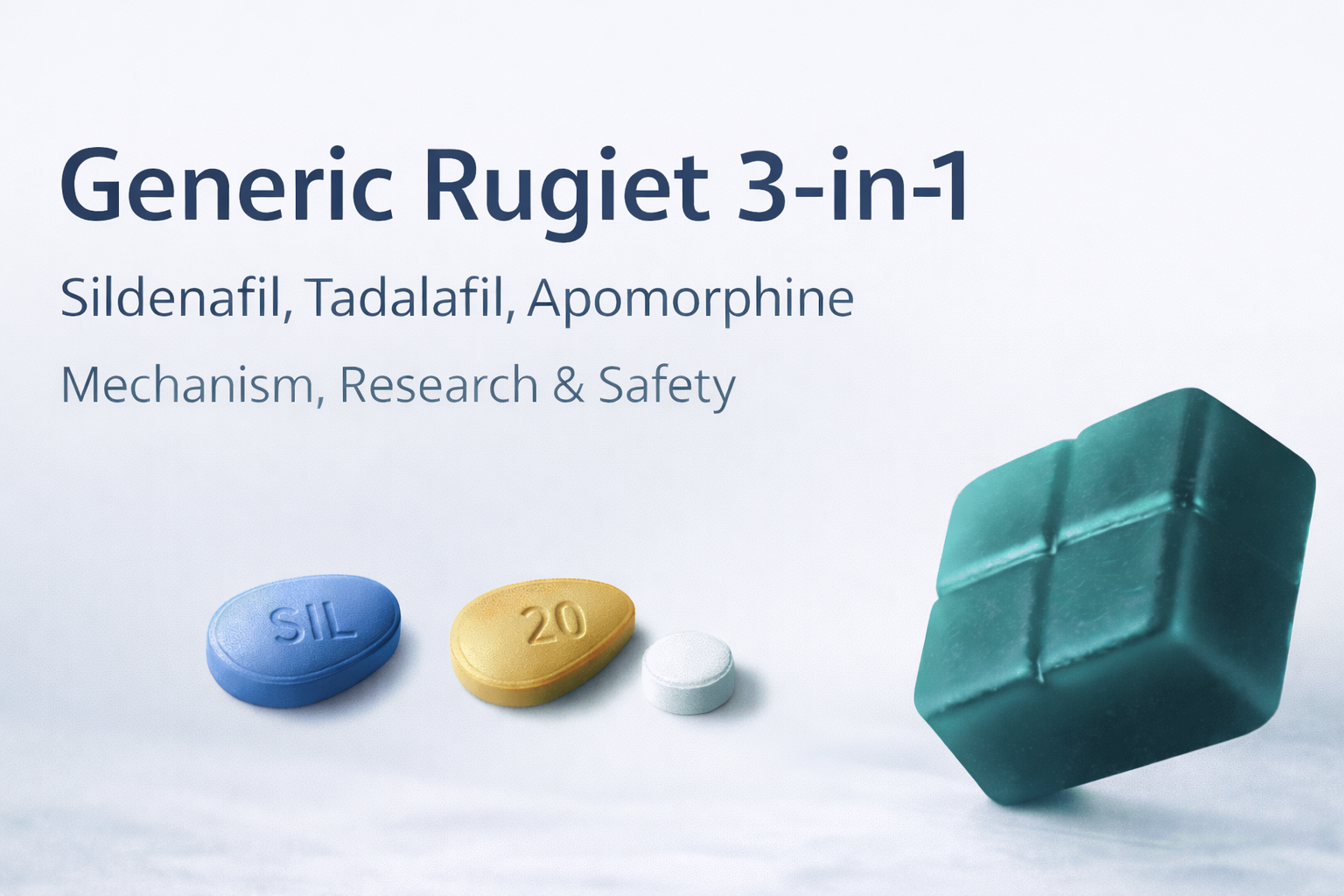 Generic Rugiet Alternative Sildenafil Tadalafil Apomorphine 3 in 1